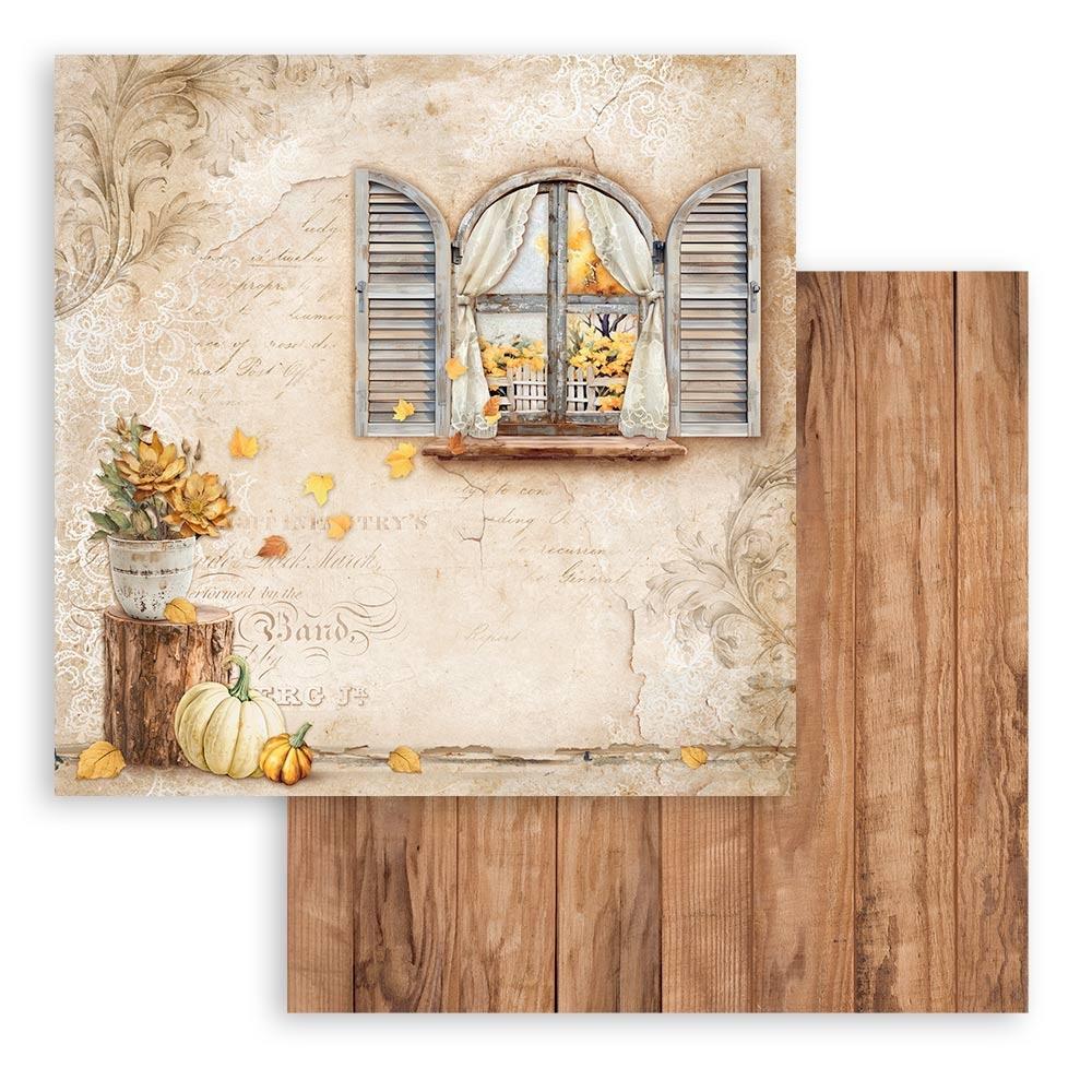 Stamperia Golden Harmony 12"X12" Double-Sided Cardstock:  Window (5A002CHF1GFZY)