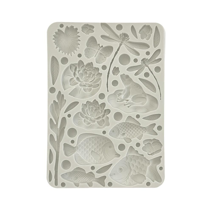 Stamperia Forest A5 Silicone Mold: Fish And Dragonfly (5A002CH71GG14)