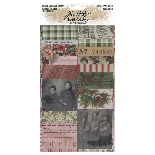 Tim Holtz Idea-ology Christmas: Large Collage Strips (2024) (5A0026SB1G96B)