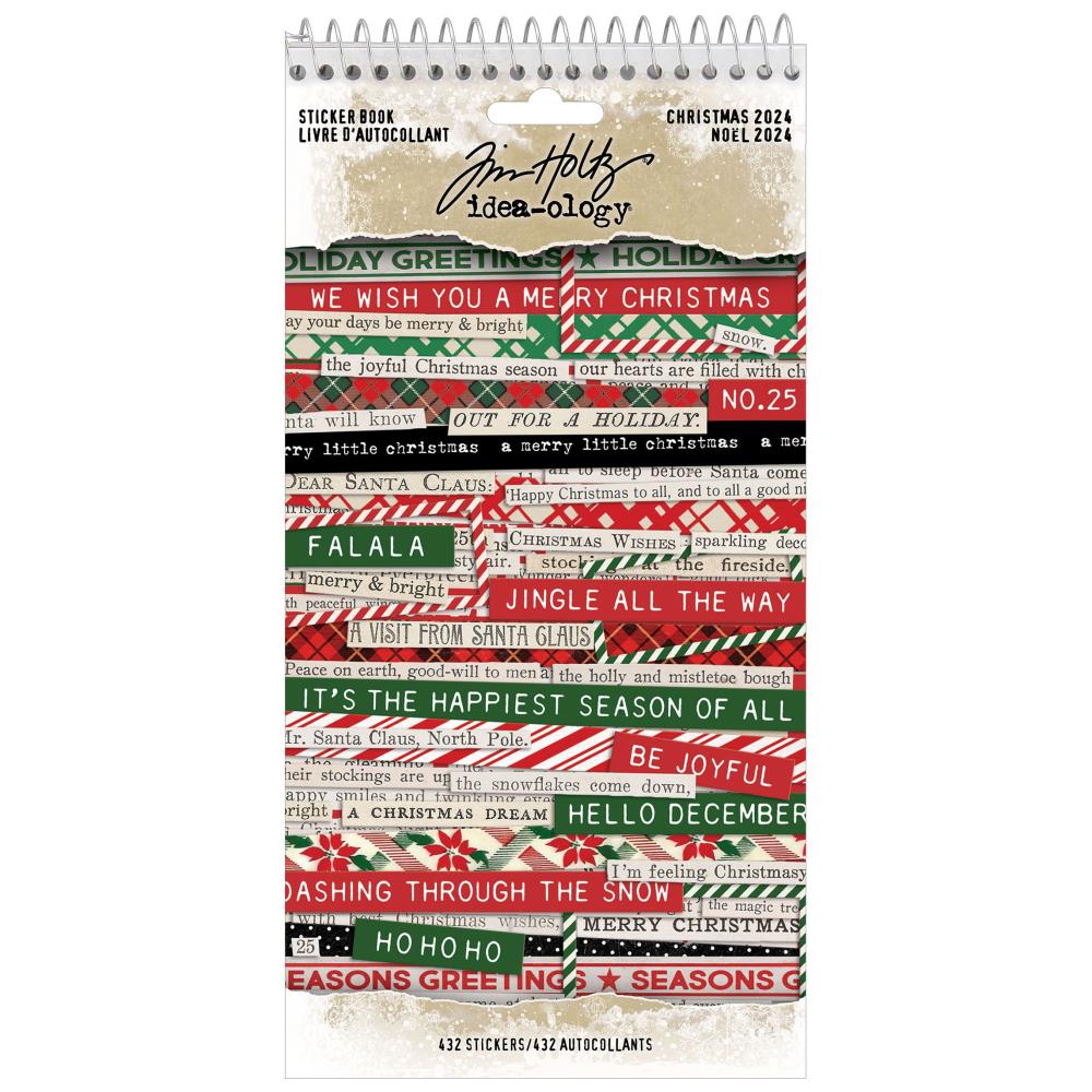 Tim Holtz Idea-ology Christmas: Sticker Book (2024) (5A0026S51G96T)