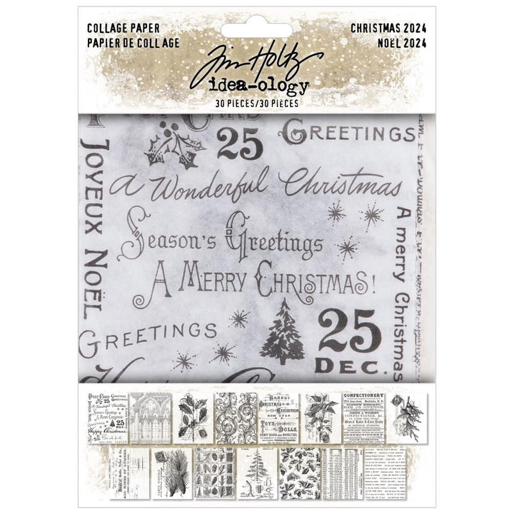 Tim Holtz Idea-ology Christmas: Collage Paper (2024) (5A0026S61G96W)