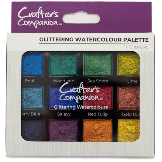 Crafter's Companion Glitter Paint Palette (CCGLPTPL12COL)