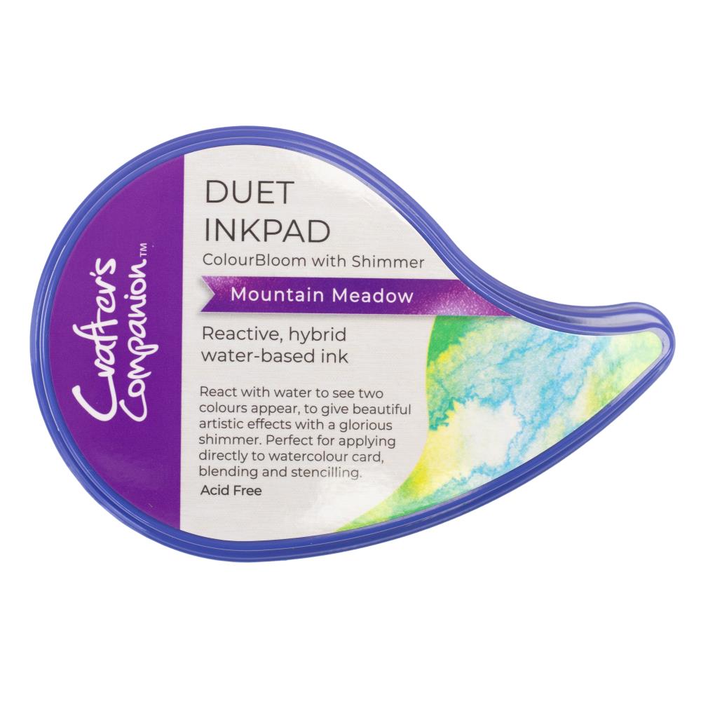 Crafter's Companion Duet ColourBloom Shimmer Inkpad: Mountain Meadow (CCIPDCBSMOME)