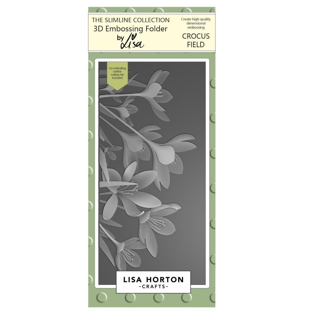 Lisa Horton Crafts Embossing Folder: Crocus Field (LHCEF063)