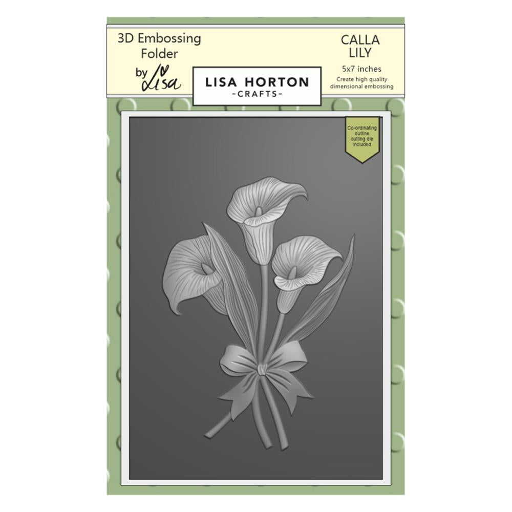 Lisa Horton Crafts Embossing Folder: Calla Lilly (LHCEF095)