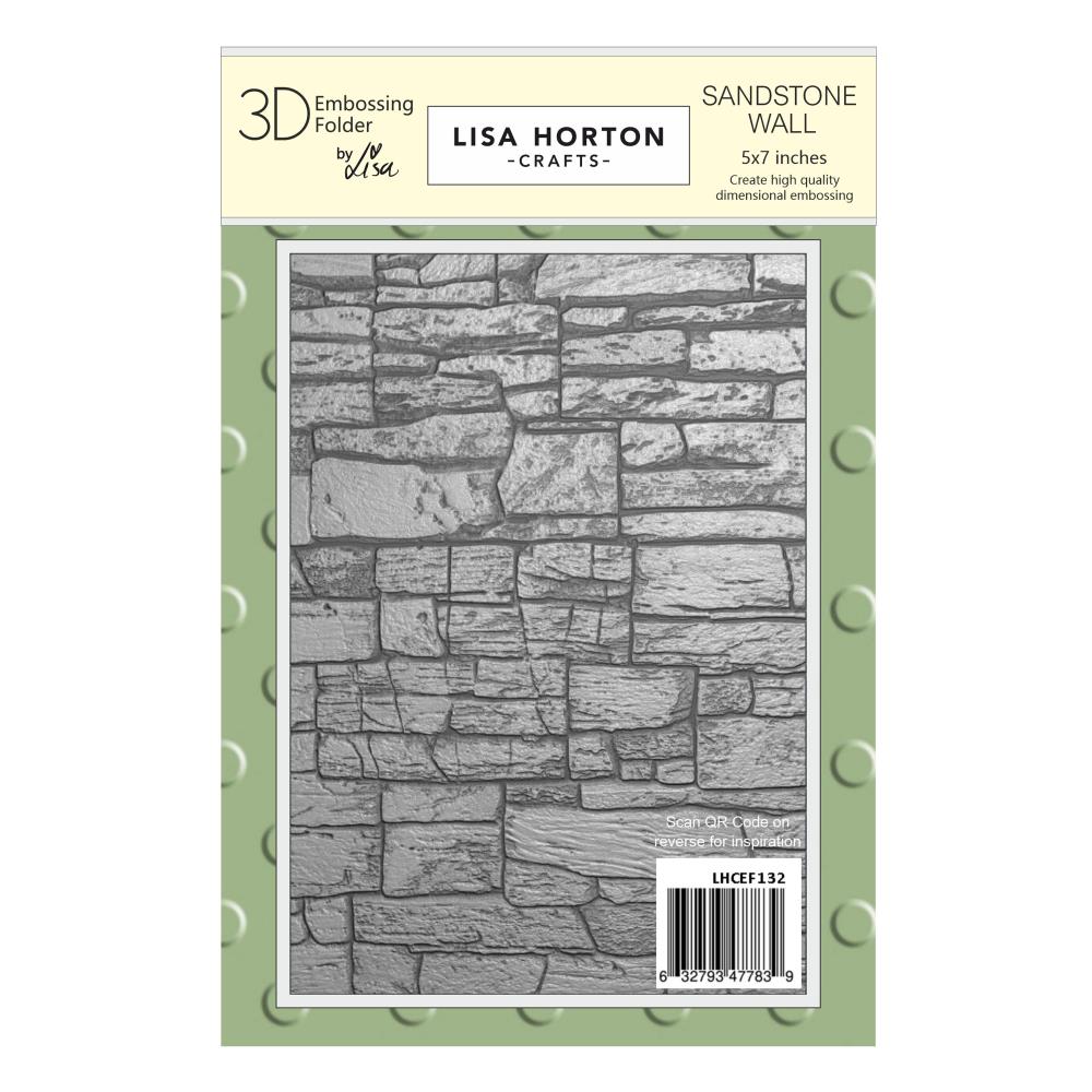 Lisa Horton Crafts 5"X7" Embossing Folder: Sandstone Wall (LHCEF132)