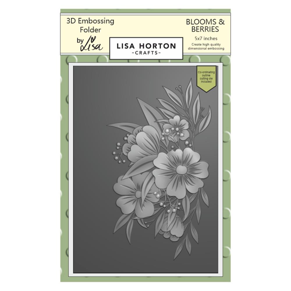 Lisa Horton Crafts Embossing Folder: Blooms And Berries (LHCEF101)