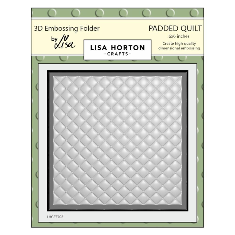 Lisa Horton Crafts Embossing Folder: Padded Quilt (LHCEF003)