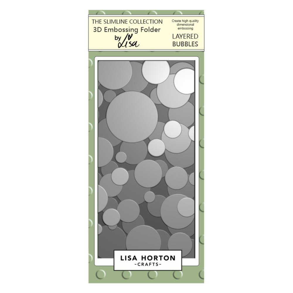 Lisa Horton Crafts Embossing Folder: Layered Bubbles (LHCEF067)