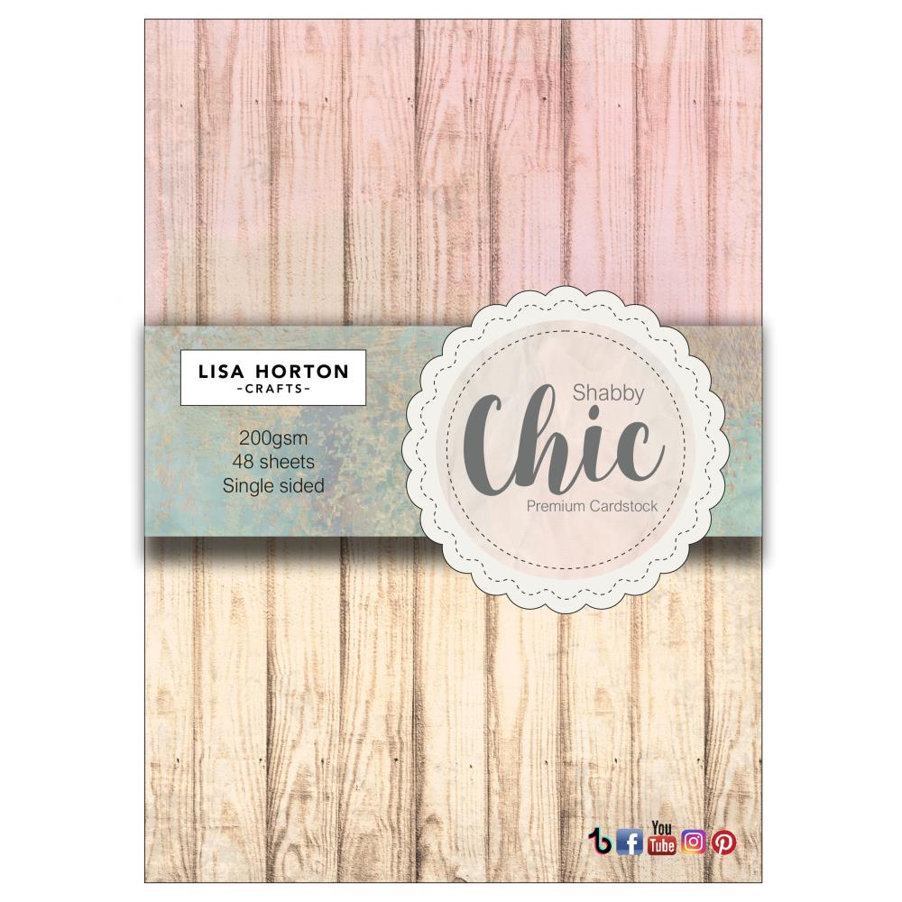 Lisa Horton Crafts A5 Cardstock: Shabby Chic, 48/Pkg (LHCPP044)