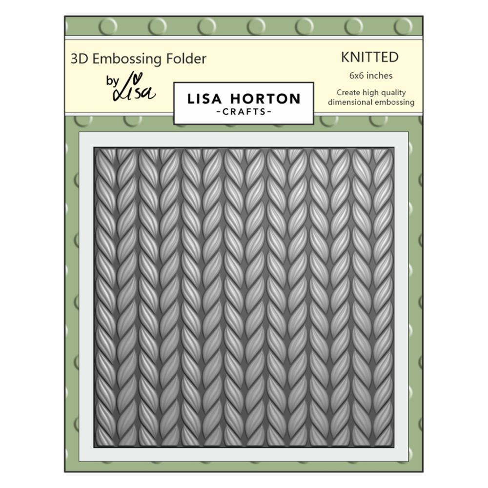 Lisa Horton Crafts Embossing Folder: Knitted (LHCEF017)