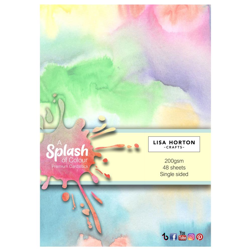 Lisa Horton Crafts A5 Cardstock: A Splash Of Color, 48/Pkg (LHCPP045)