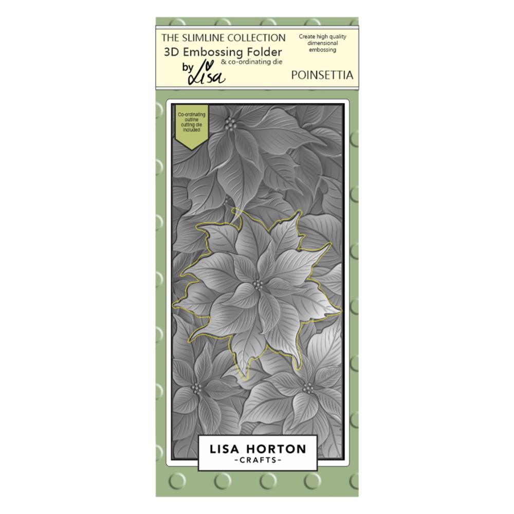 Lisa Horton Crafts Embossing Folder: Poinsettia (LHCEF030)