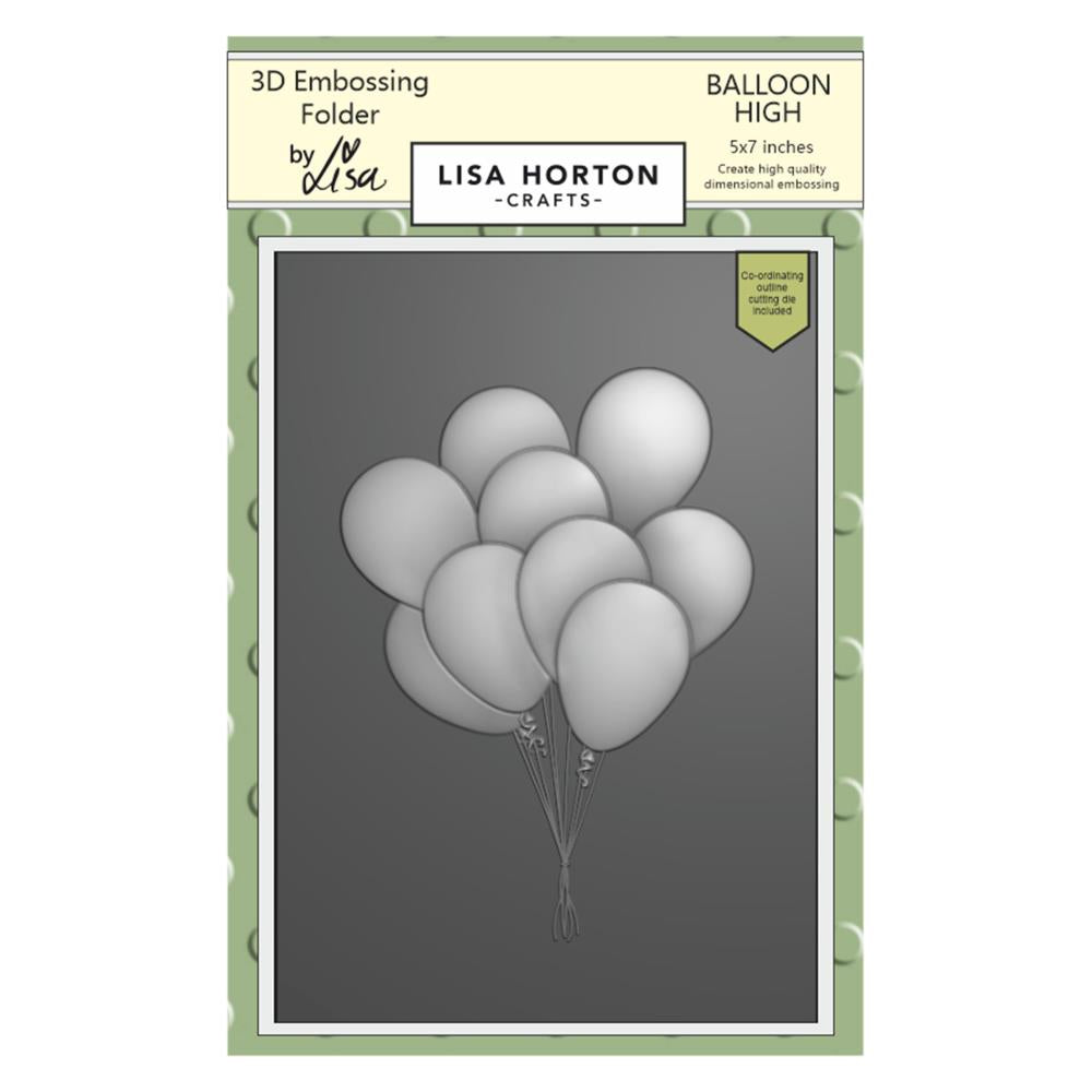 Lisa Horton Crafts Embossing Folder: Balloon High (LHCEF096)