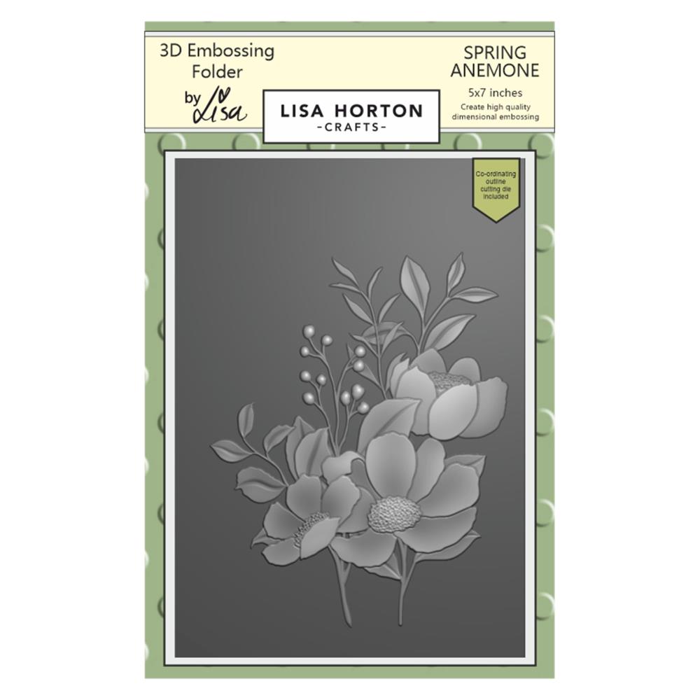 Lisa Horton Crafts Embossing Folder: Spring Anemone (LHCEF097)