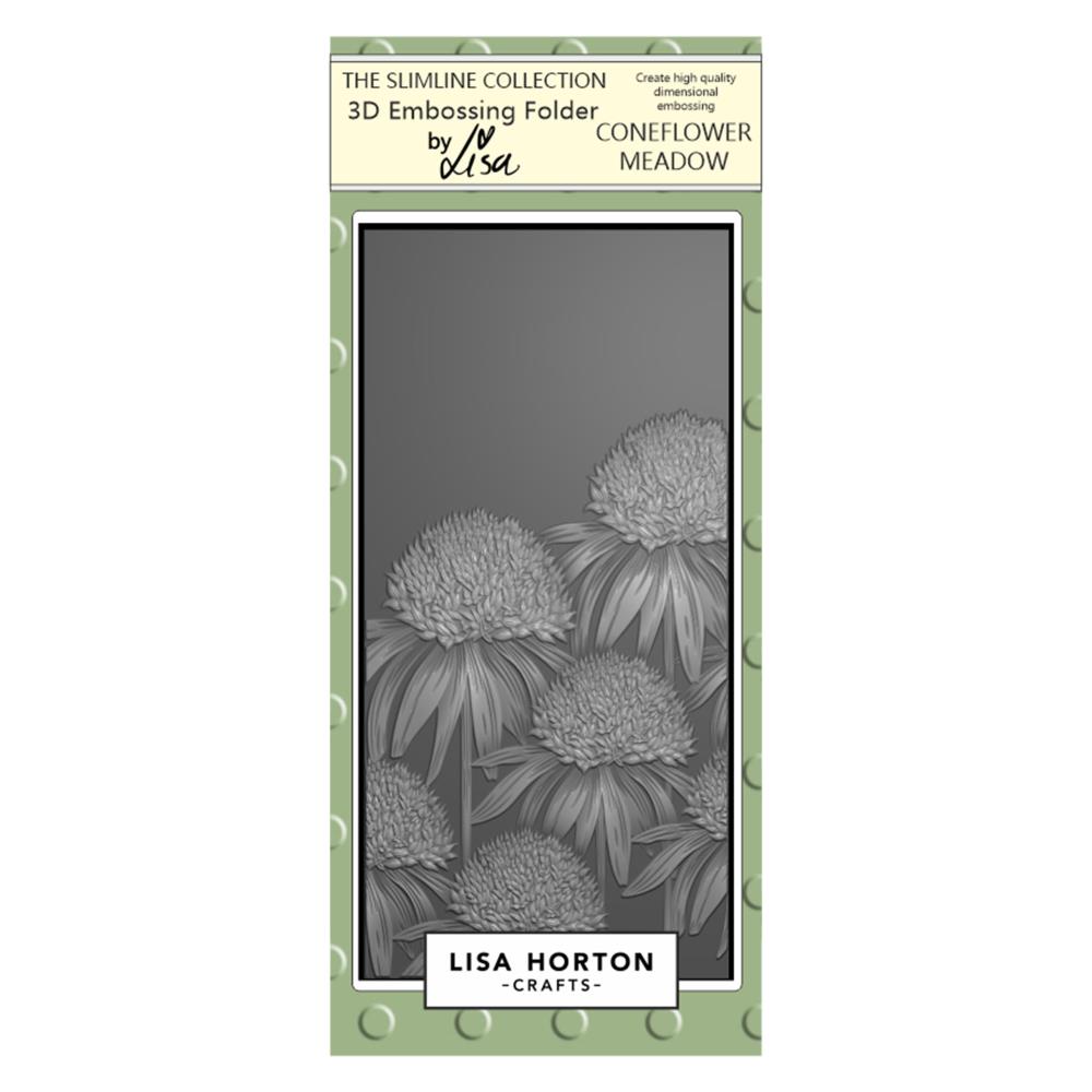 Lisa Horton Crafts DL Embossing Folder: Coneflower Meadow (LHCEF036)