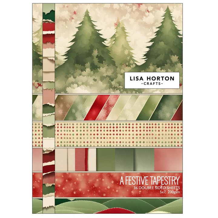 Lisa Horton Crafts 5"X7" Double-Sided Card Pack: A Festive Tapestry, 36/Pkg (LHCPP059)