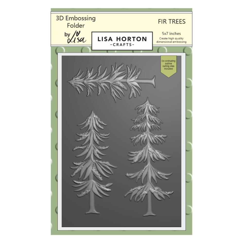 Lisa Horton Crafts Embossing Folder: Fir Trees (LHCEF076)