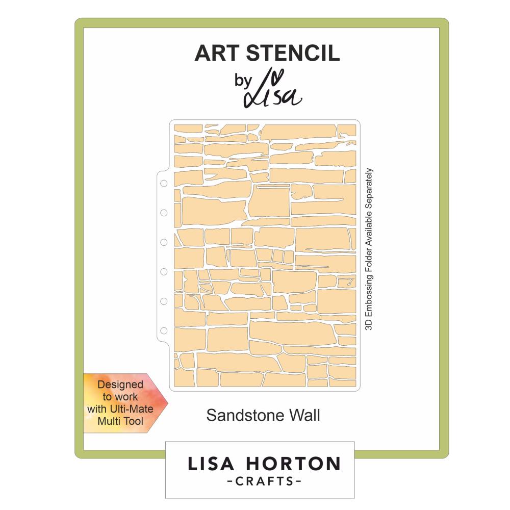 Lisa Horton Crafts Layering Stencils: Sandstone Wall (LHCAS161)