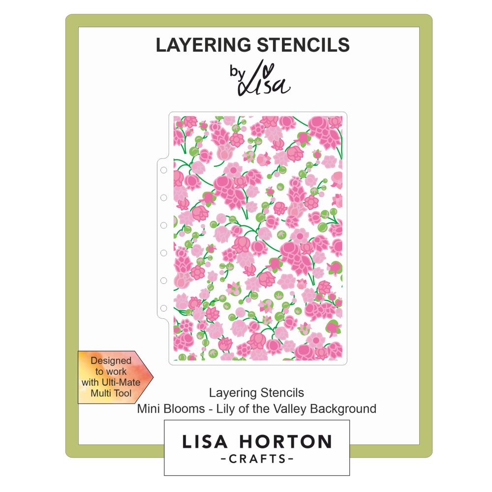 Lisa Horton Crafts Layering Stencils: Lily Of The Valley Background (LHCAS135)