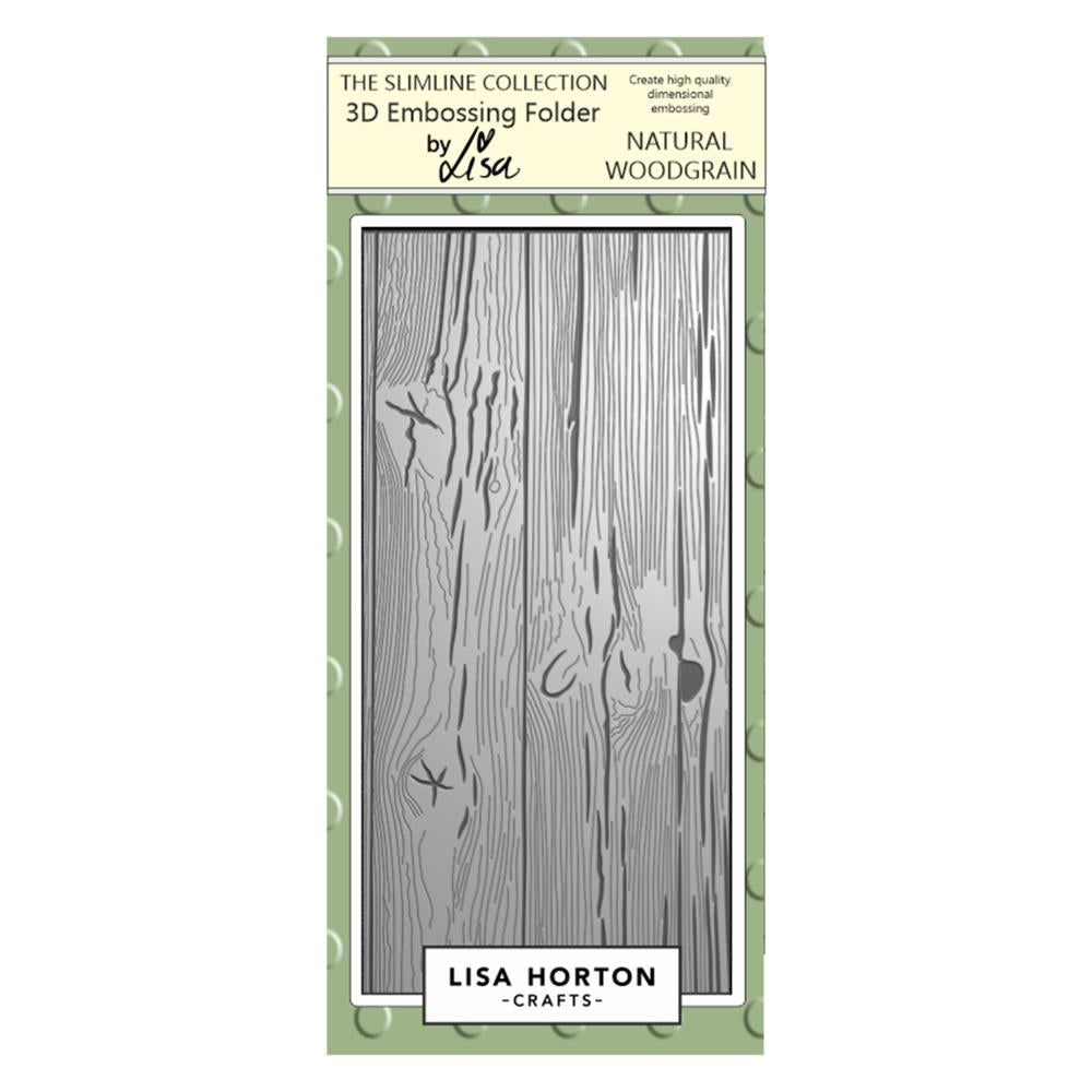 Lisa Horton Crafts Embossing Folder: Natural Woodgrain (LHCEF059)