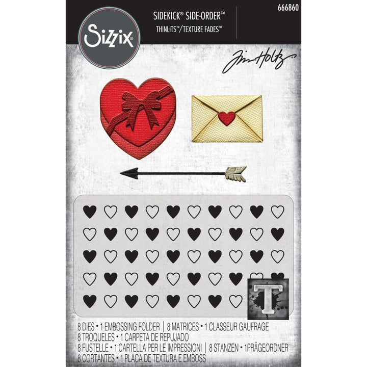 Tim Holtz Sidekick Texture Fades Embossing Folder: Love Notes, by Sizzix (5A00297Z1GCLL)