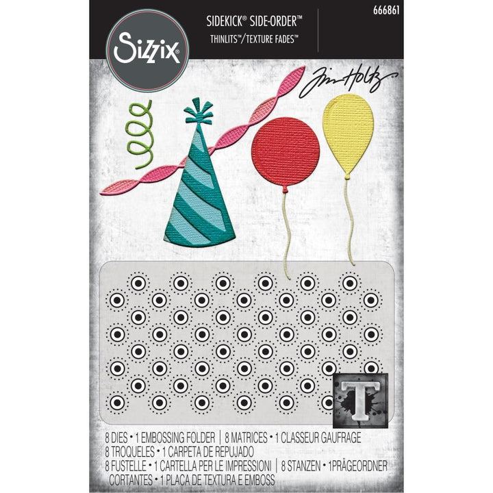 Tim Holtz Sidekick Texture Fades Embossing Folder: Celebrate, by Sizzix (5A0029801GCLN)