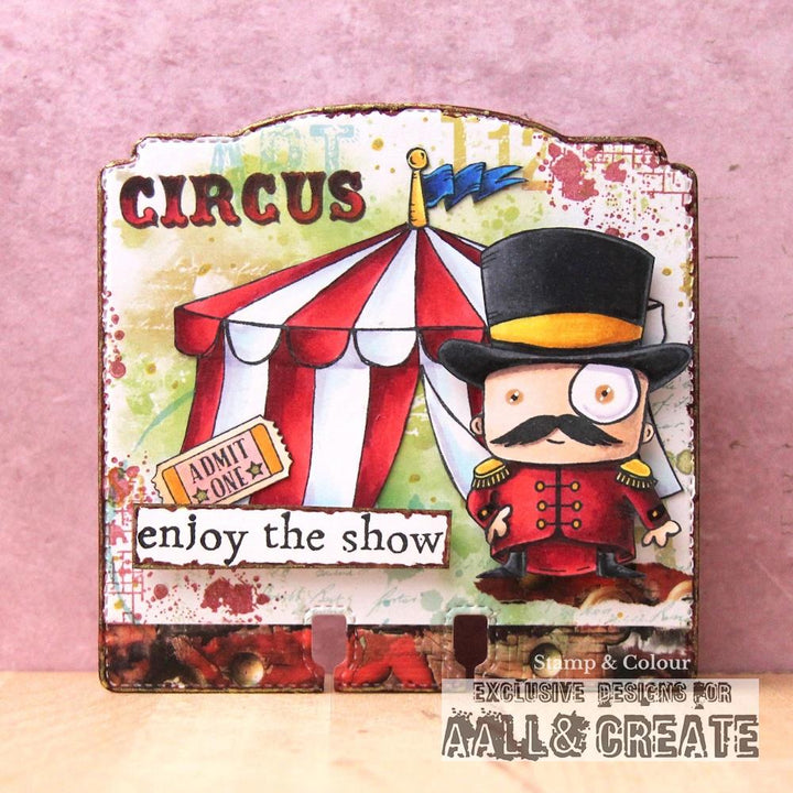 AALL And Create A6 Photopolymer Clear Stamp Set: The Big Top (5A002GJ71GJ12)