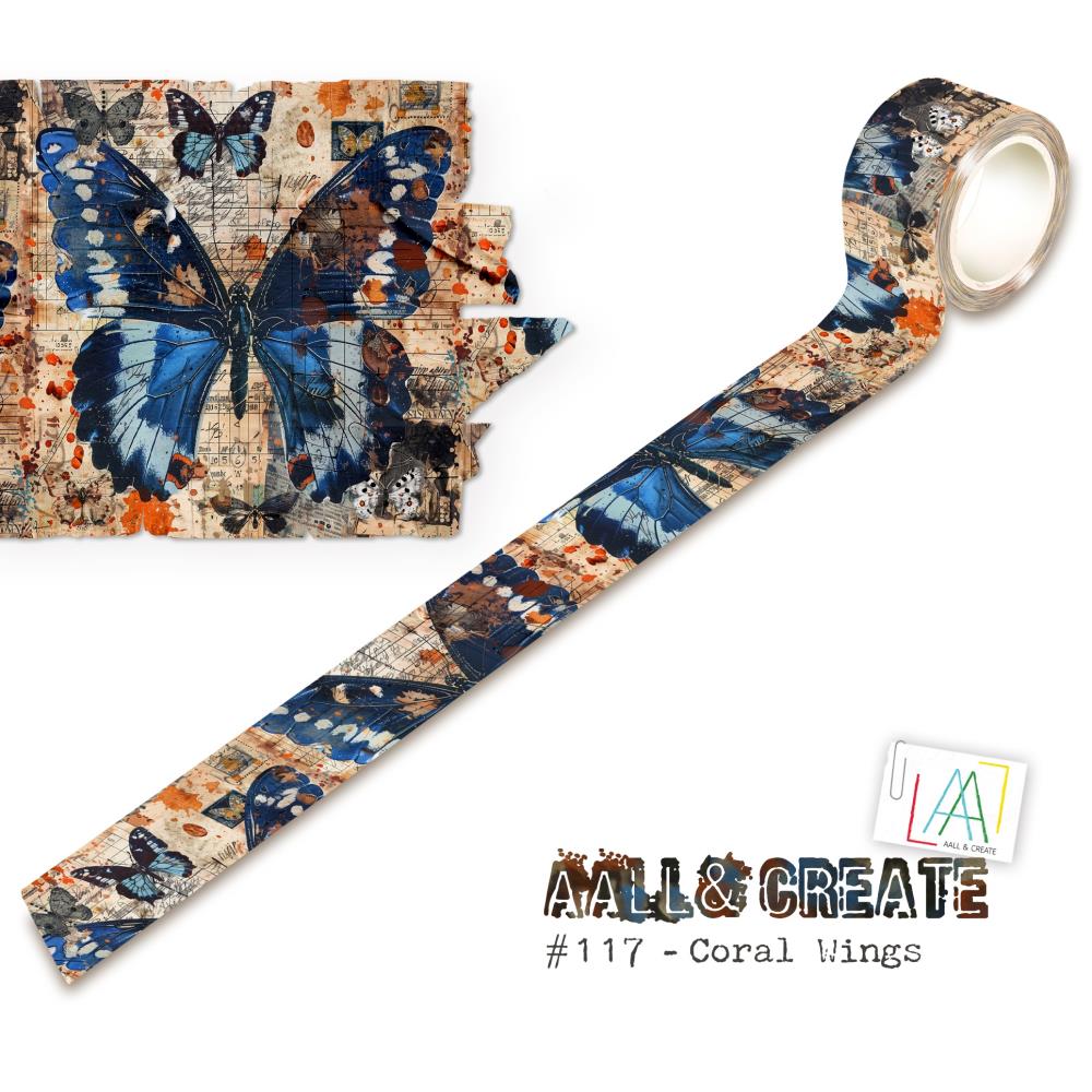 AALL And Create Washi Tape: Coral Wings (5A002GHT1GJ1M)