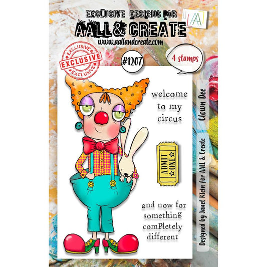 AALL And Create A7 Photopolymer Clear Stamp Set: Clown Dee (5A002GJ61GJ1R)