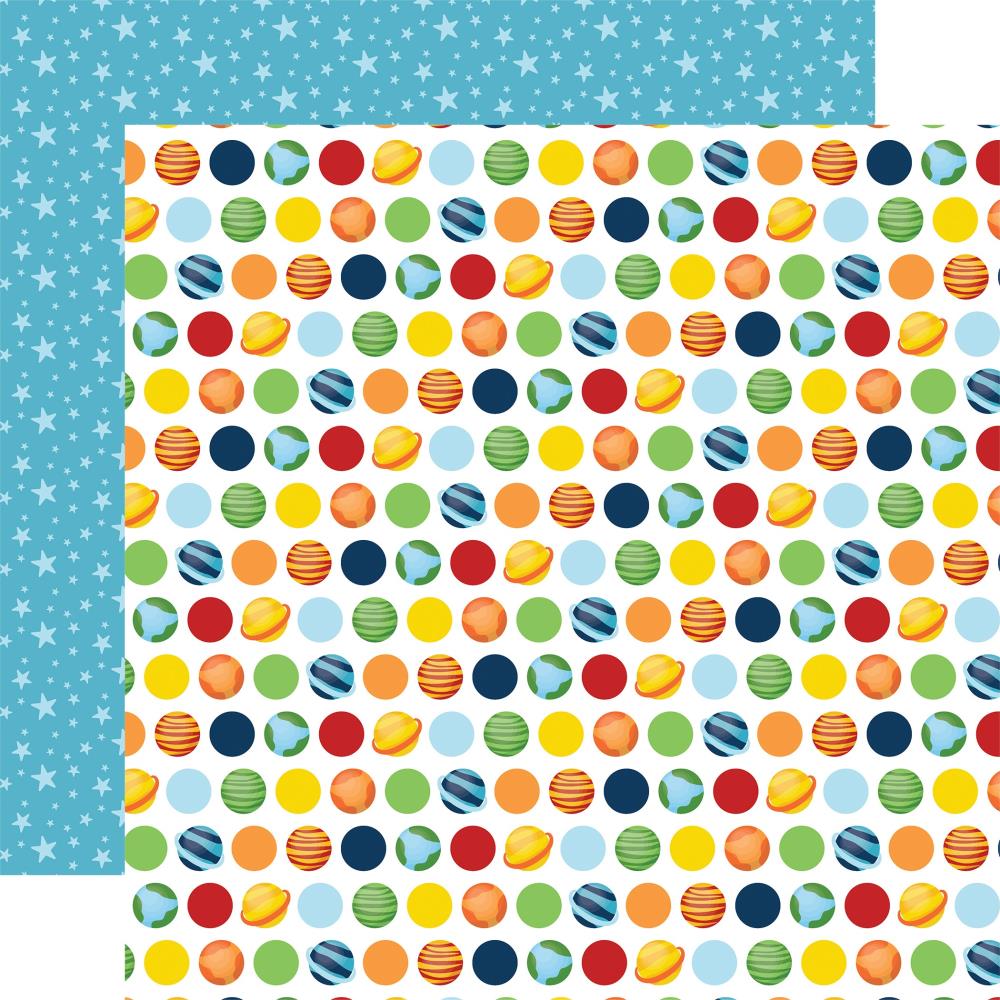 Echo Park Blast Off 12"X12" Double-Sided Cardstock: Playful Planets (BO407007)