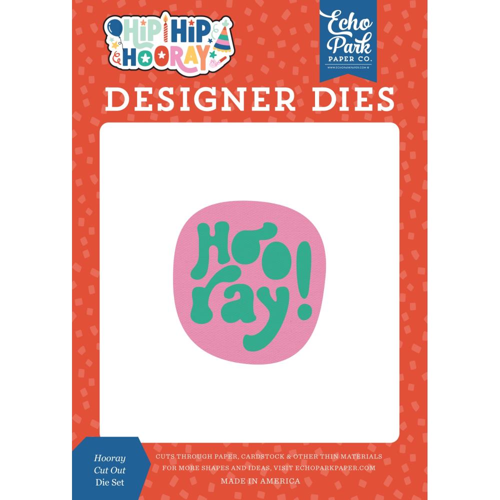 Echo Park Hip Hip Hooray Medium Die Set: Hooray Cut Out (HHH409042)