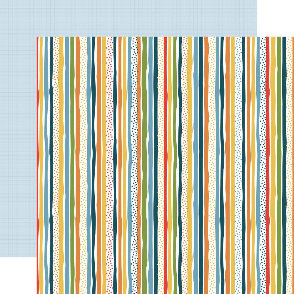 Echo Park Little Things Mean A Lot 12"X12" Double-Sided Cardstock: Dream Big Stripes (MAL411007)