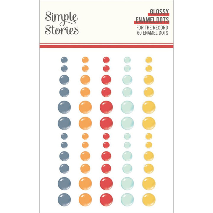 Simple Stories For The Record Enamel Dots: Glossy (23529)