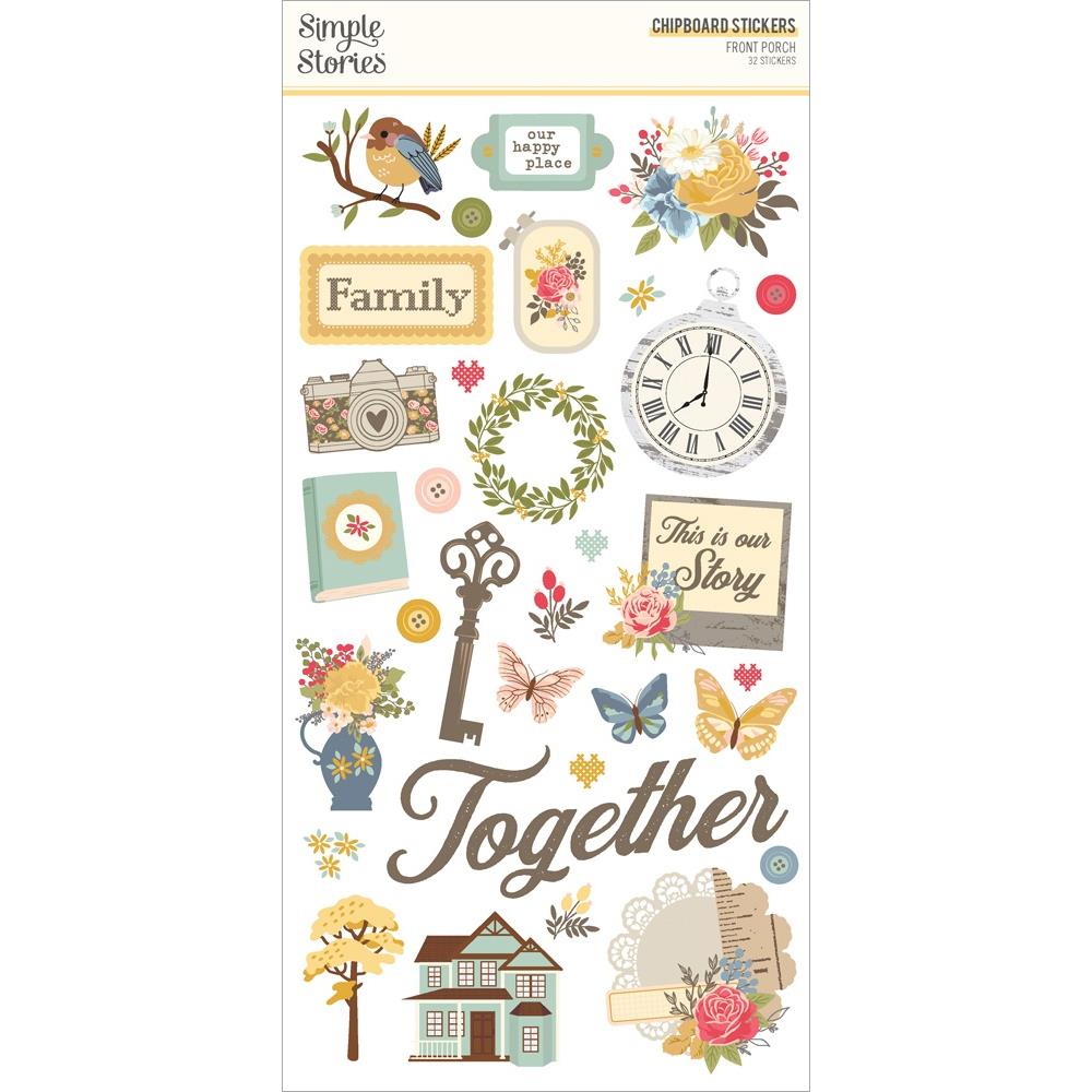 Simple Stories Front Porch 6"X12" Chipboard Stickers (23817)