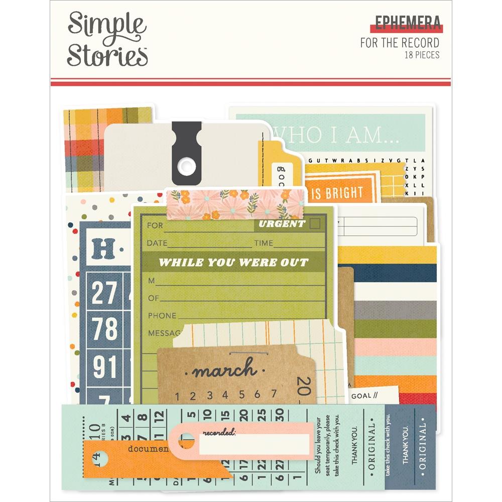 Simple Stories For The Record Ephemera, 18/Pkg (23523)