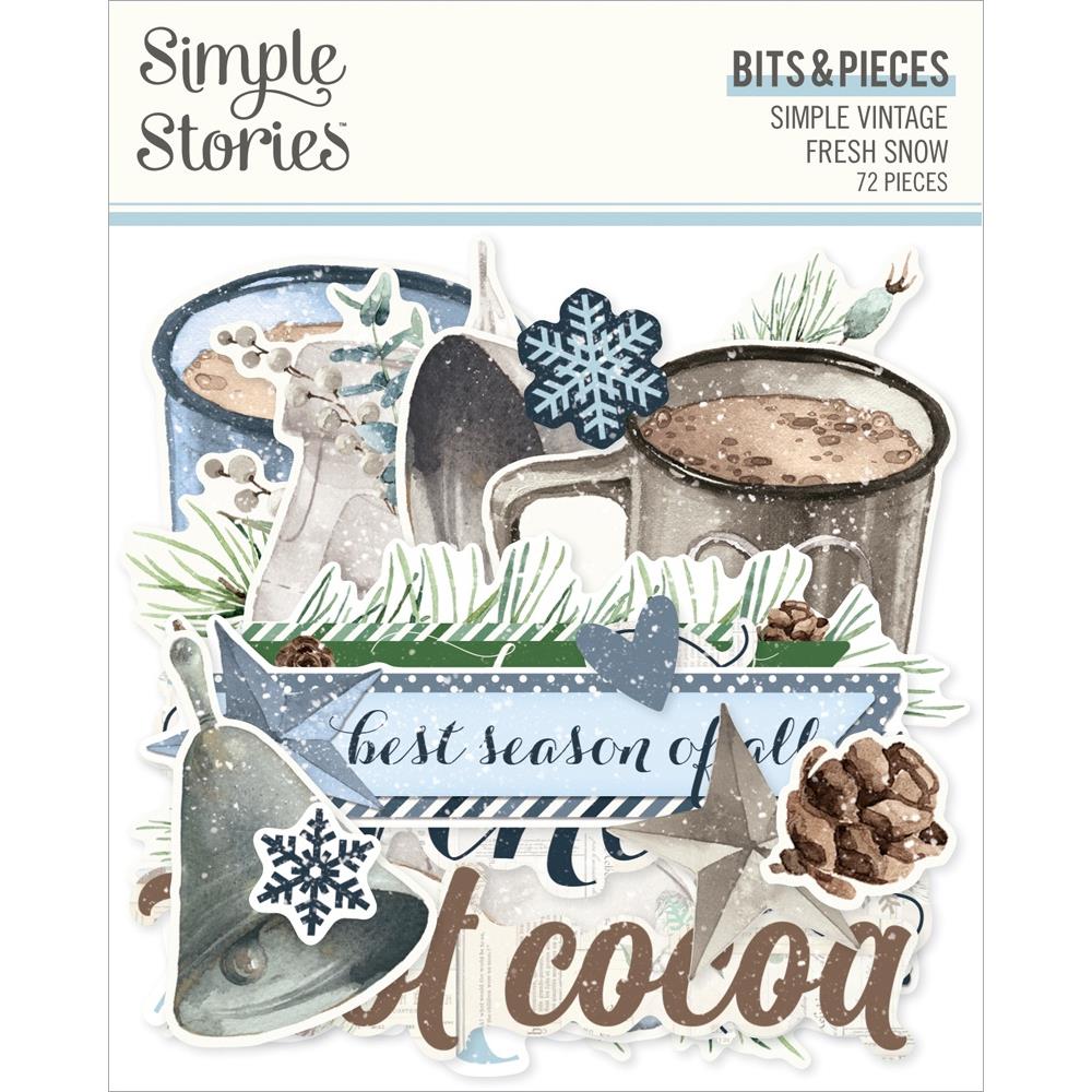 Simple Stories Simple Vintage Fresh Snow Bits & Pieces: Icons (23721)