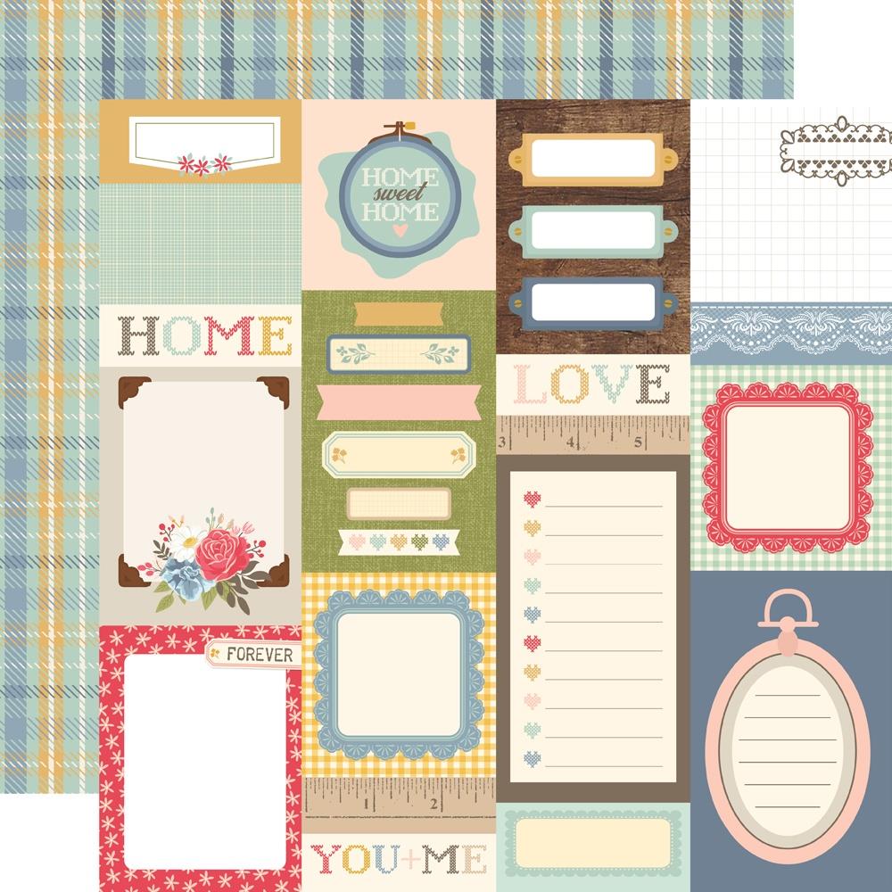 Simple Stories Front Porch 12"X12" Double-Sided Carstock: Journal Elements (23811)