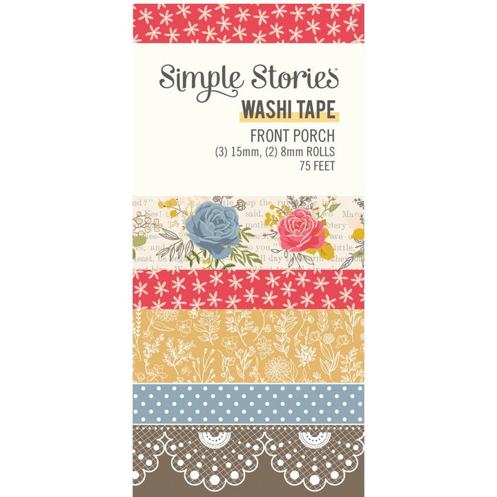 Simple Stories Front Porch Washi Tape: 5/Pkg (23830)