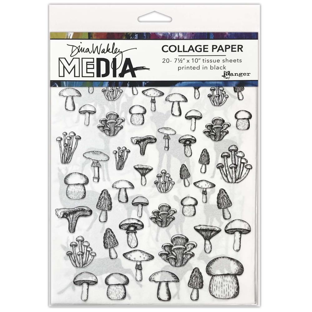 Dina Wakley MEdia 7.5"X10" Collage Tissue Paper: The Forest, 20/Pkg (5A002GKJ1GJ36)