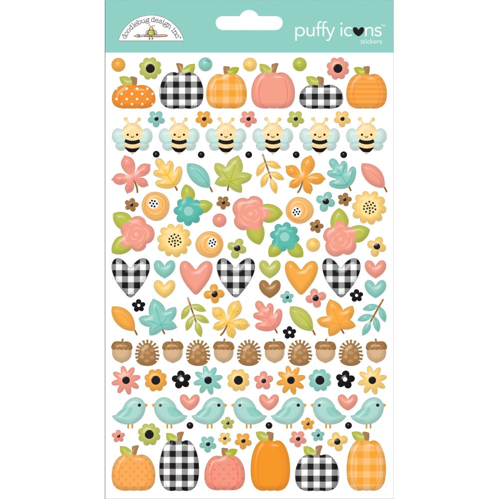 Doodlebug Farmhouse Puffy Stickers: Icons (8630)