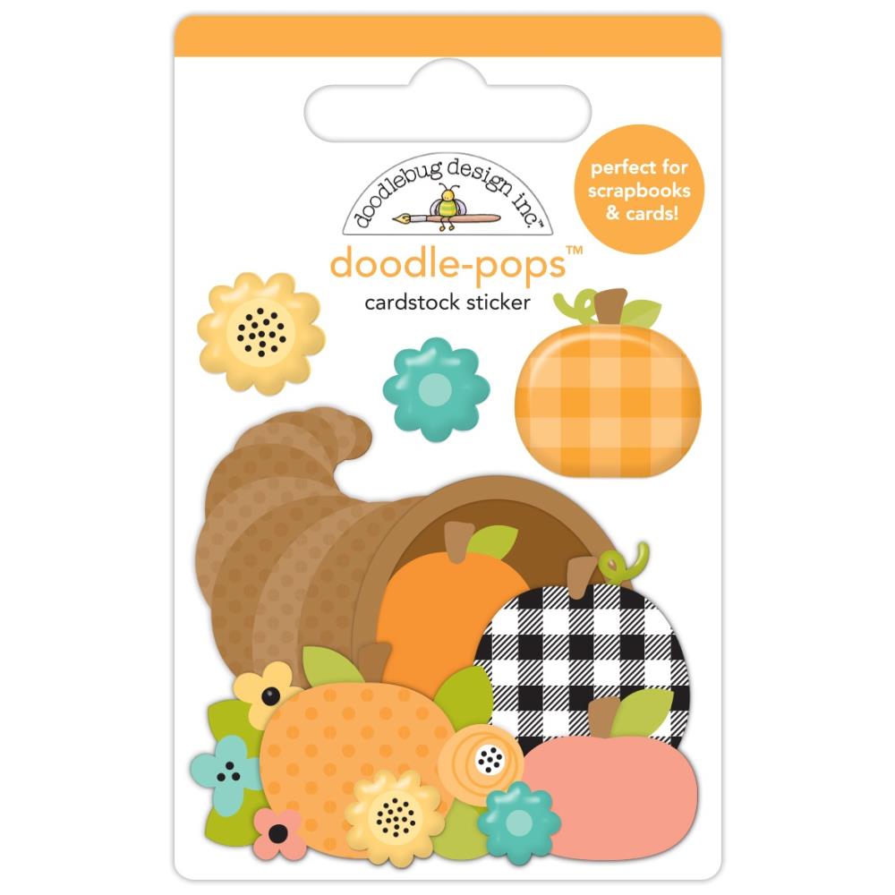 Doodlebug Farmhouse Doodle-Pops 3D Sticker: Horn Of Plenty (8622)