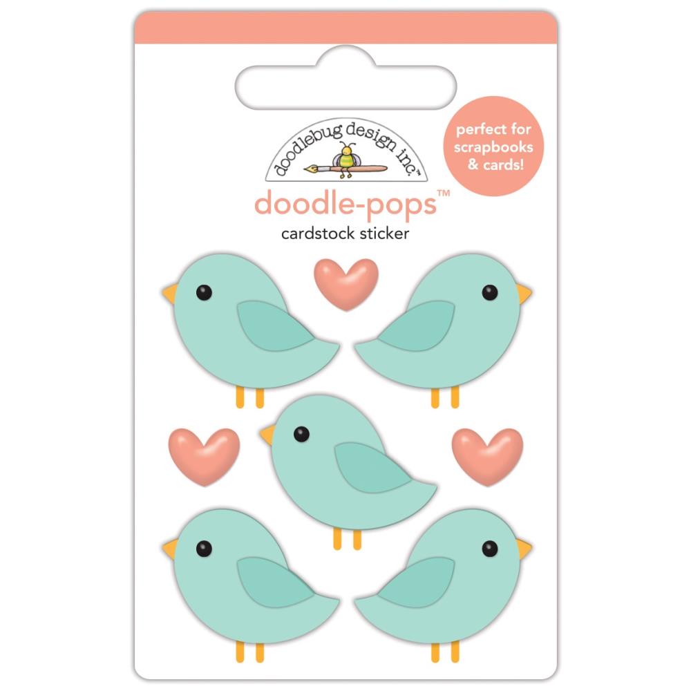 Doodlebug Doodle-Pops Farmhouse 3D Sticker: Birds Of A Feather (8621)