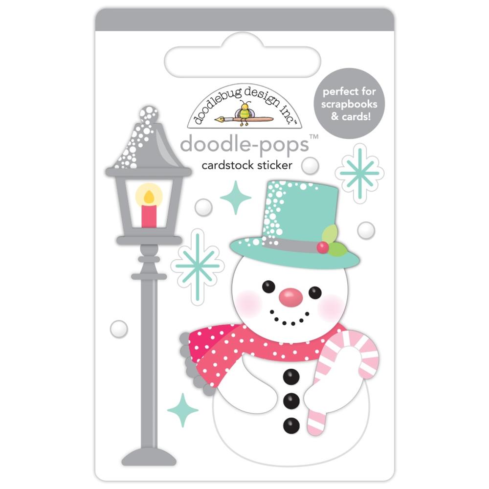 Doodlebug Doodle-Pops Tinsel Time 3D Stickers: Snow Wonderful (8731)