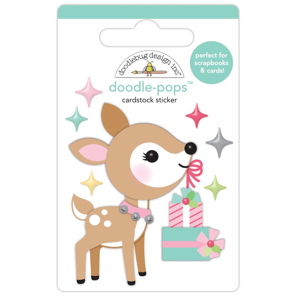 Doodlebug Doodle-Pops Tinsel Time 3D Stickers: So Endeering (8730)