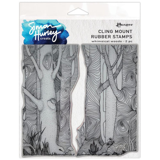 Simon Hurley Create 6"X6" Cling Mount Stamp: Whimsical Woods (5A002HPZ1GK8R)