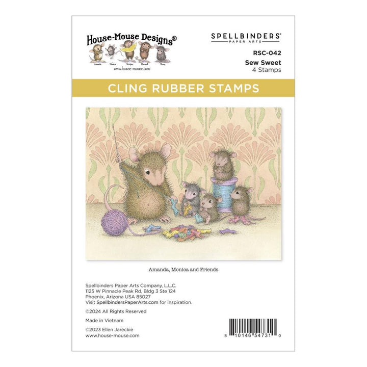 Stampendous House Mouse Cling Rubber Stamp: Sew Sweet, Sweet Moments (5A002HXQ1GKHM)