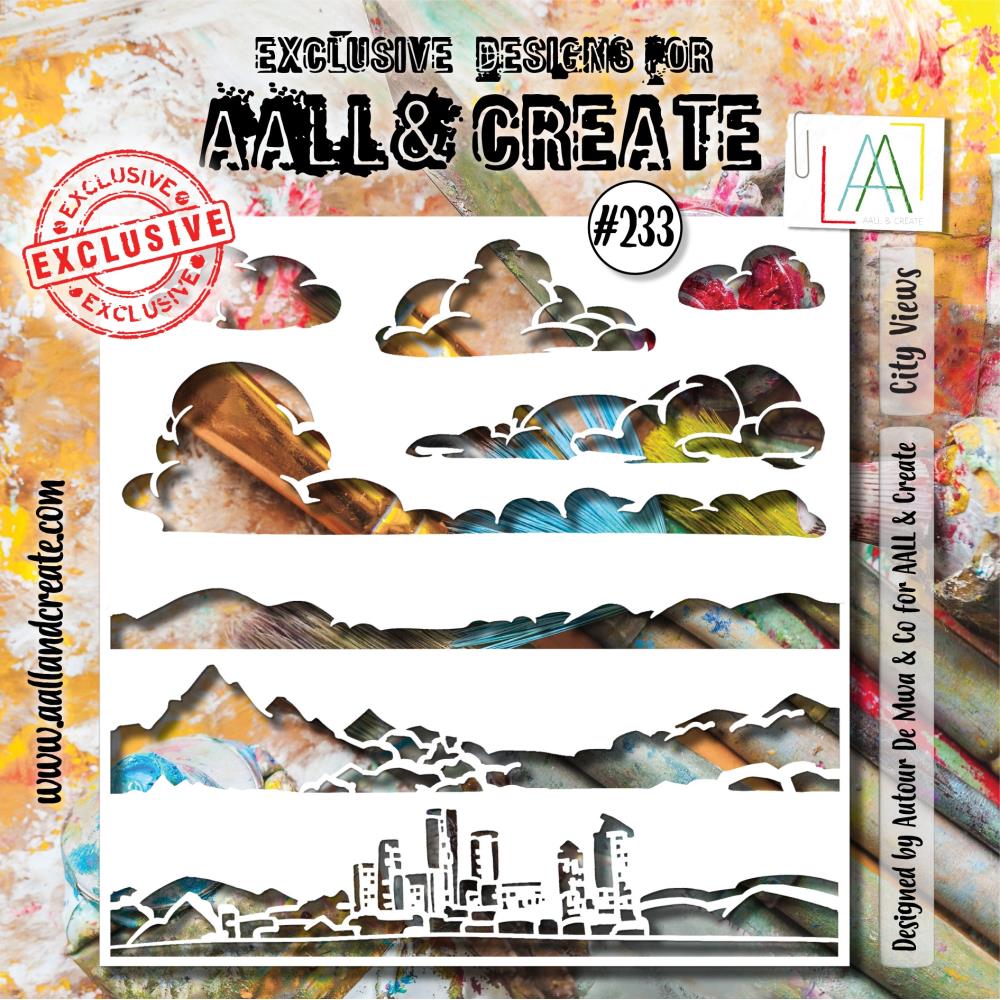 AALL And Create 6"X6" Stencil: City Views (AALLPC233)