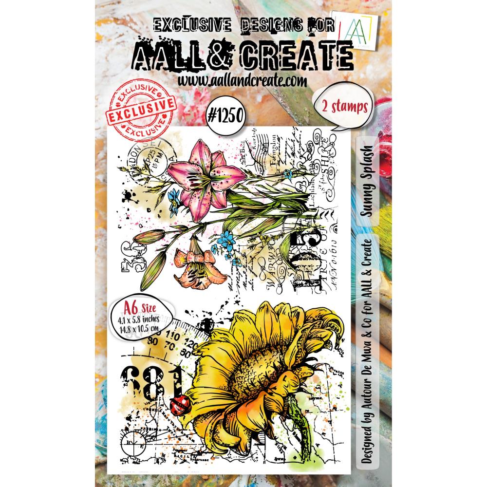 AALL And Create A6 Photopolymer Clear Stamp Set: Sunny Splash (AALLTP1250)