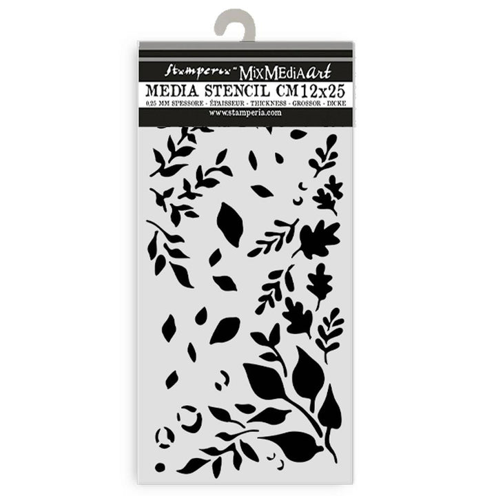 Stamperia Create Happiness Dewdrops 4.72"X9.84" Stencil: Big Leaves (KSTDL108)